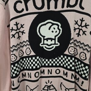 Pink Crumbl Cookie Sweater